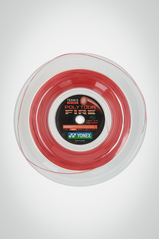 Теннисные струны Yonex Poly Tour Fire 130 / 16 - 200 м (красные)