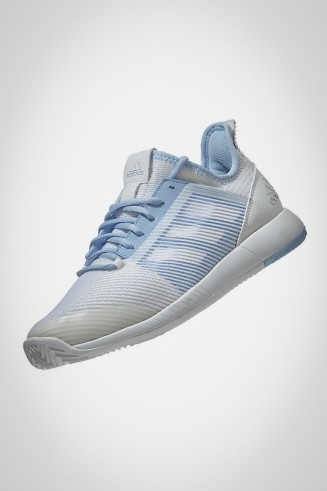 Женские кроссовки для тенниса Adidas Adizero Defiant Bounce 2 (белые / голубые)