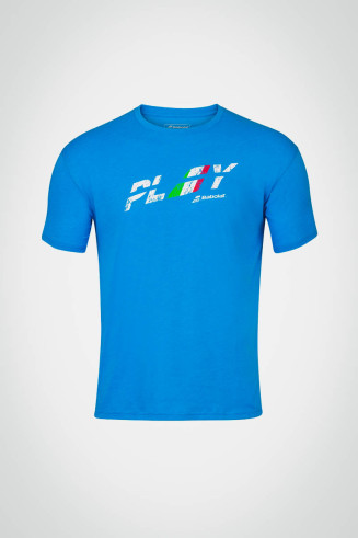 Мужская теннисная футболка Babolat Exercise Country (синяя)