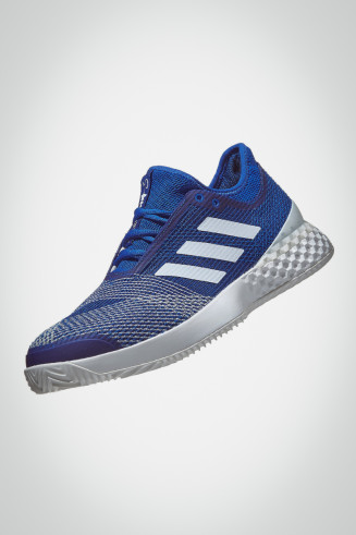 Мужские кроссовки для тенниса adidas Adizero Ubersonic 3 (синие / белые)