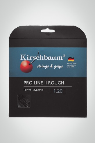 Теннисные струны Kirschbaum Pro Line 2 Rough 120 / 18 - 12 м (черные)