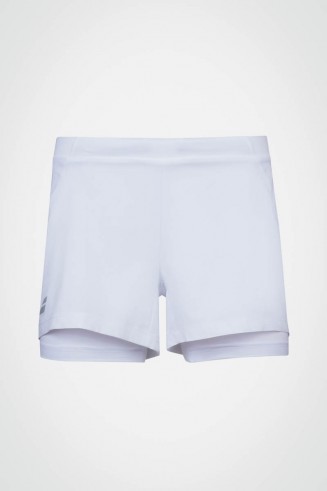 Женские теннисные шорты Babolat Exercise (белые)