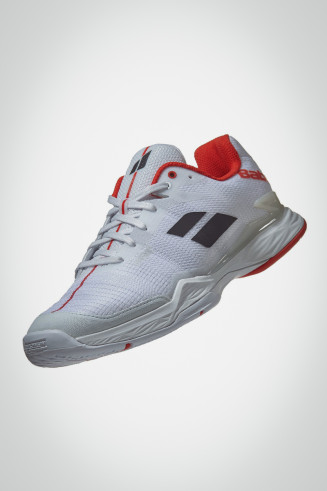 Мужские кроссовки для тенниса Babolat Jet Mach 2 All Court (белые / красные)