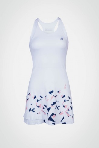 Женское теннисное платье Babolat Compete (белое)