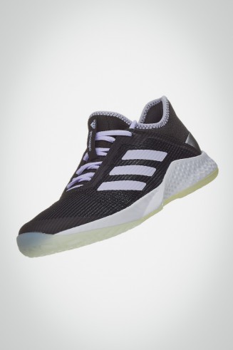 Женские кроссовки для тенниса Adidas Adizero Club (черные / фиолетовые)