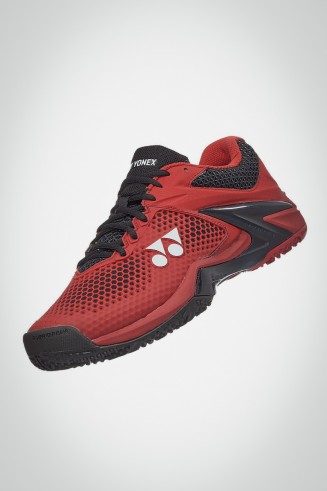 Мужские кроссовки для тенниса Yonex Power Cushion Eclipsion 2 Clay (красные / черные)