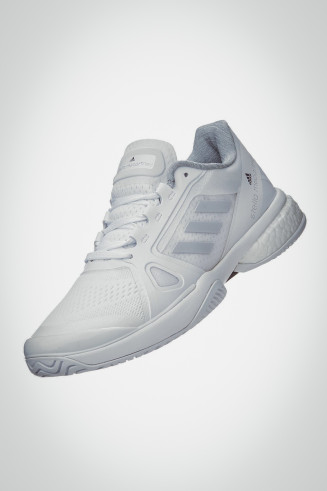Женские кроссовки для тенниса Adidas Stella Court (белые / серые)