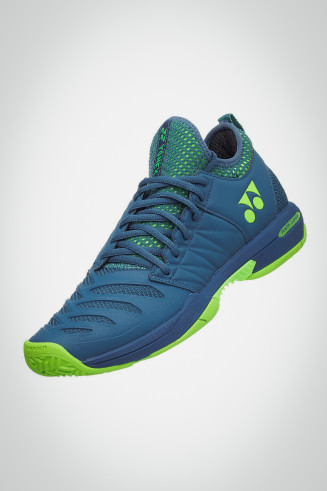 Мужские кроссовки для тенниса Yonex Power Cushion Fusion Rev 3 (темно-синие / желтые)