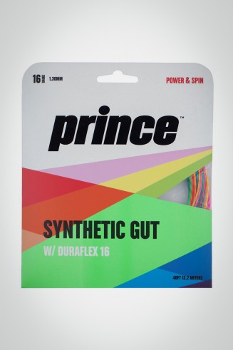 Теннисные струны Prince Synthetic Gut 130 / 16 - 12 м (разноцветные)