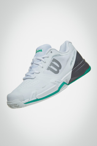 Мужские кроссовки для тенниса Wilson Rush PRO 2.5 (белые / зеленые)