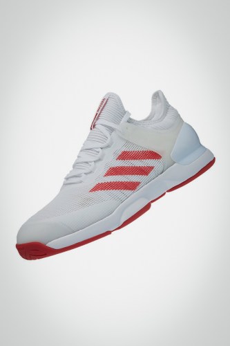 Мужские теннисные кроссовки adidas Adizero Ubersonic 2 (белые / красные)