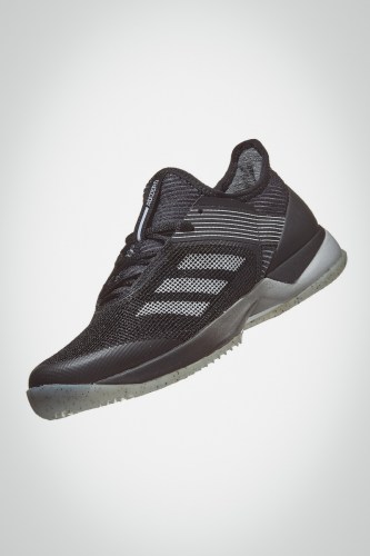 Женские теннисные кроссовки Adidas Adizero Ubersonic 3 Clay (черные / белые)