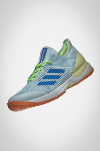 Женские теннисные кроссовки Adidas Adizero Ubersonic 3 (голубые)