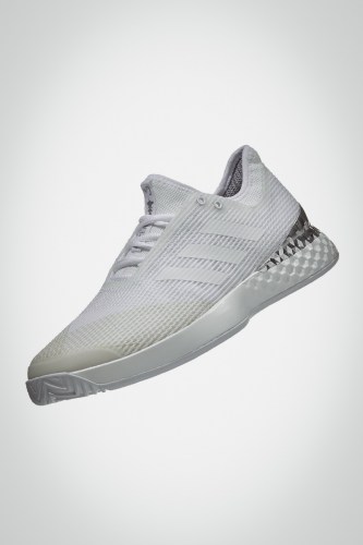 Мужские теннисные кроссовки adidas Adizero Ubersonic 3 (белые / серебристые)