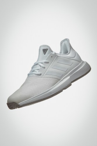 Мужские теннисные кроссовки adidas GameCourt (белые / серые)