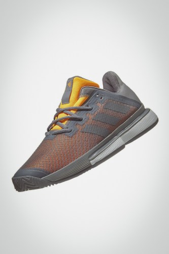 Мужские теннисные кроссовки adidas SoleMatch Bounce (серые / оранжевые)