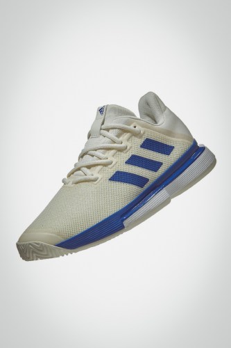 Мужские теннисные кроссовки adidas SoleMatch Bounce (белые / синие)