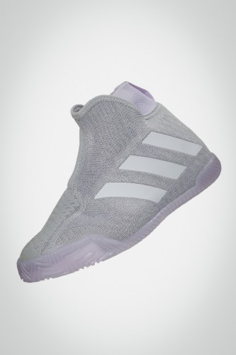 Женские теннисные кроссовки Adidas Stycon (серые / фиолетовые)