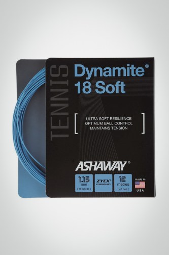 Струны для большого тенниса Ashaway Dynamite 18 Soft 12 м (синие)