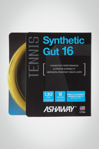 Струны для большого тенниса Ashaway Synthetic Gut 16 12 метров (естественные)