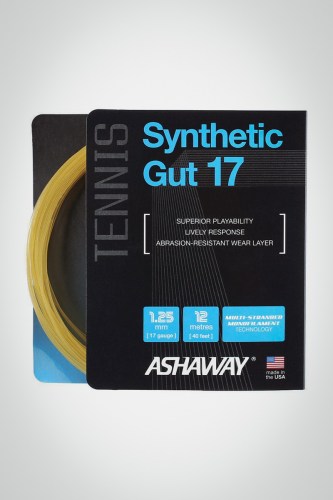 Струны для теннисной ракетки Ashaway Synthetic Gut 17 12 метров (естественные)