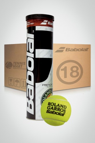 Коробка мячей для большого тенниса Babolat French Open (18 банок)