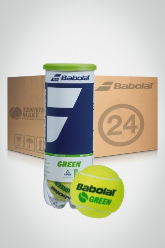 Коробка детских мячей для большого тенниса Babolat Green (24 банки)