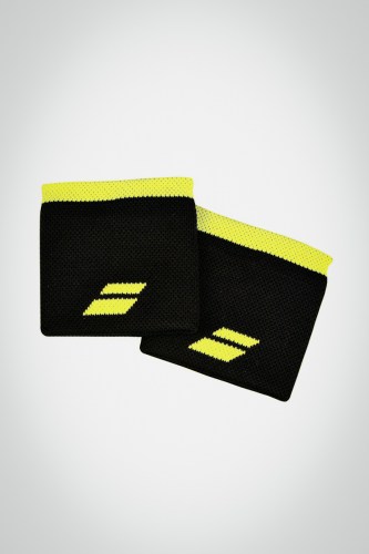 Купить напульсники Babolat Logo (черные / желтые)