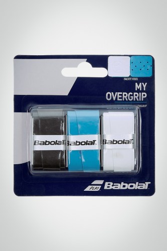 Купить овергрип Babolat My Overgrip x3 (черный / синий / белый)