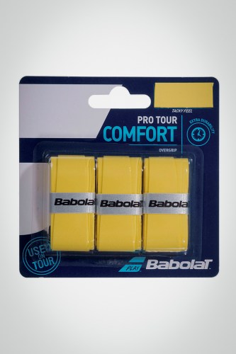 Купить овергрип Babolat Pro Tour x3 (желтый)