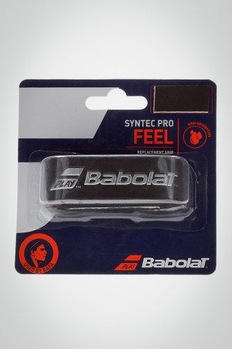 Купить базовую намотку Babolat Syntec Pro Grip (черная / серебристая)