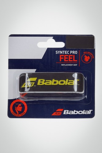 Купить базовую намотку Babolat Syntec Pro Grip (черная / желтая)