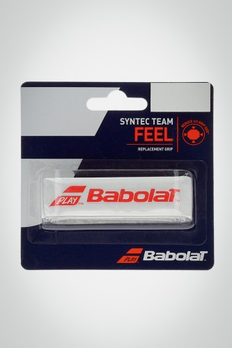 Купить базовую намотку Babolat Syntec Team Grip (белая / красная)