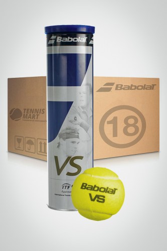 Коробка мячей для большого тенниса Babolat VS N2 (18 банок)