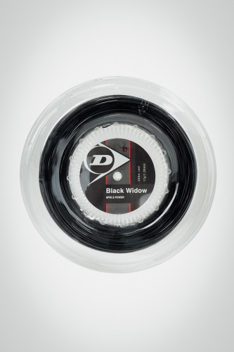 Струны для теннисной ракетки Dunlop Black Widow 126 / 17 - 200 метров (черные)