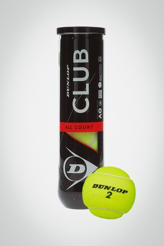 Мячи для большого тенниса Dunlop Club All Court (4 мяча)
