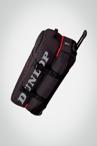 Теннисная сумка Dunlop CX Perfomance Wheelie Travel Bag (черная / красная)