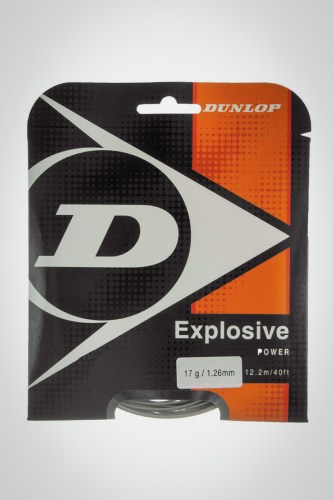 Струны для теннисной ракетки Dunlop Explosive Power 126 / 17 - 12 метров (серые)