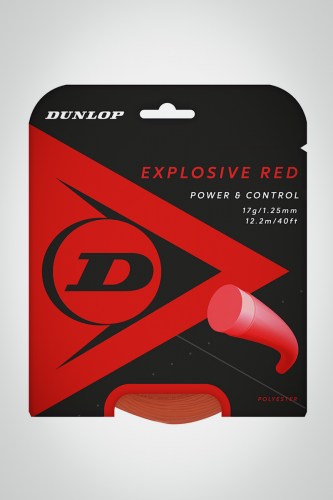 Струны для теннисной ракетки Dunlop Explosive Red 125 / 17 - 12 метров (красные)