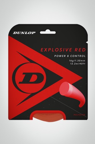 Струны для теннисный ракетки Dunlop Explosive Red 130 / 16 - 12 метров (красные)