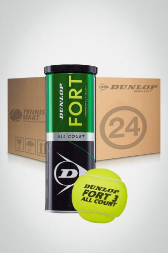 Коробка мячей для большого тенниса Dunlop Fort All Court TS (24 банки)