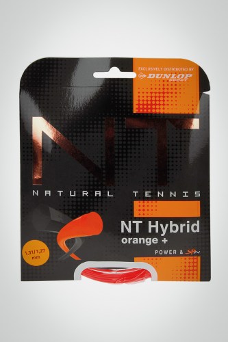 Струны для теннисной ракетки Dunlop NT Hybrid 131 / 127 - 12 метров (оранжевые / черные)