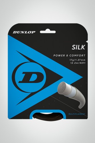 Струны для теннисной ракетки Dunlop Silk 127 / 17 - 12 метров (черные)