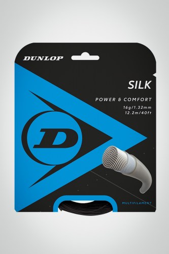 Струны для теннисной ракетки Dunlop Silk 132 / 16 - 12 метров (черные)