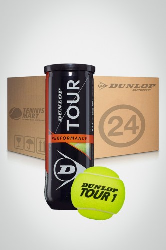 Коробка мячей для большого тенниса Dunlop Tour Perfomance (24 банки)