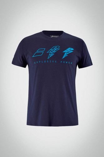 Мужская футболка для тенниса Babolat Drive (синяя)