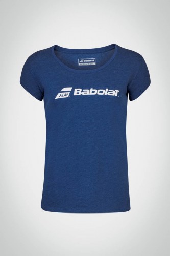Женская футболка для тенниса Babolat Exercise (синяя)