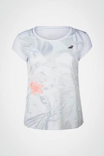 Женская футболка для тенниса Babolat Exercise Graphic (белая)