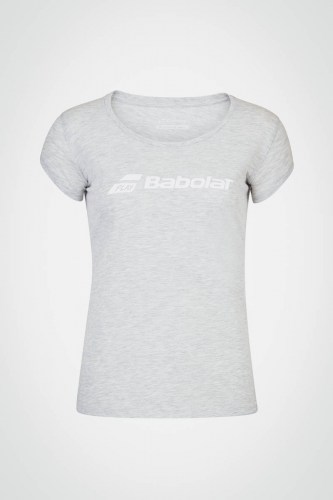 Женская футболка для тенниса Babolat Exercise (серая)