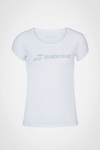Женская футболка для тенниса Babolat Exercise (белая)